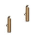 Slide end tubes 16mm - Antique bronze